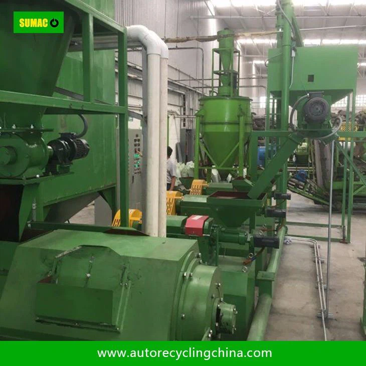 Tire Recycling Plant To Rubber Crumbs
